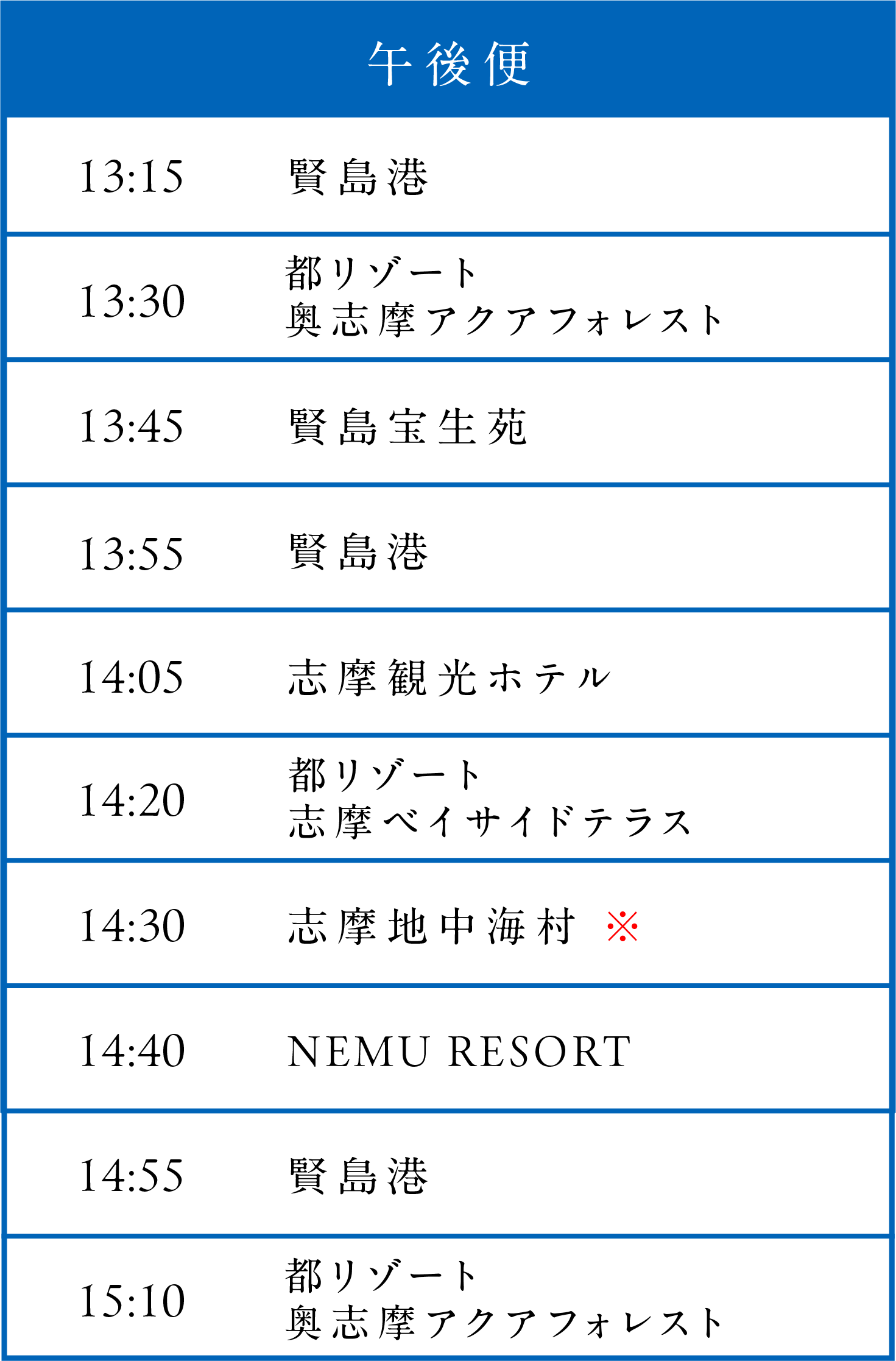 午後便